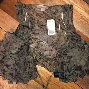 100% silk vest top LOVE 21